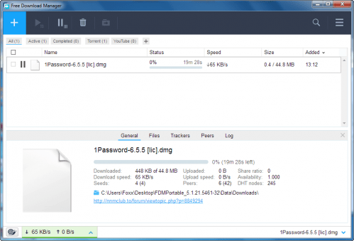 Free Download Manager (FDM) 5.1.24.5803 Portable