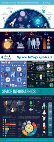 Vectors -- Space Infographics 2