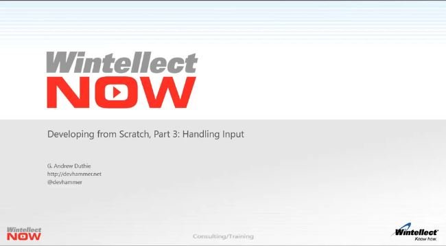 Developing HTML5 Games from Scratch: Handling Input