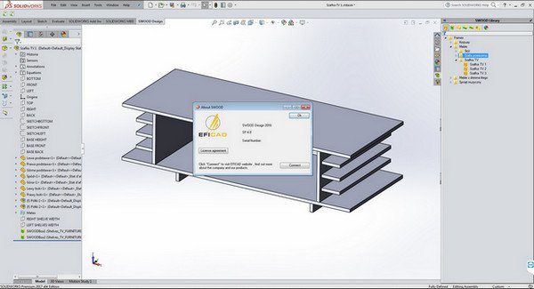 EFICAD Swood 2016 SP4 for SolidWorks 2010-2017 x64