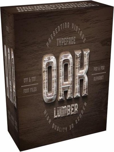 CreativeMarket - Oak Lumber Font
