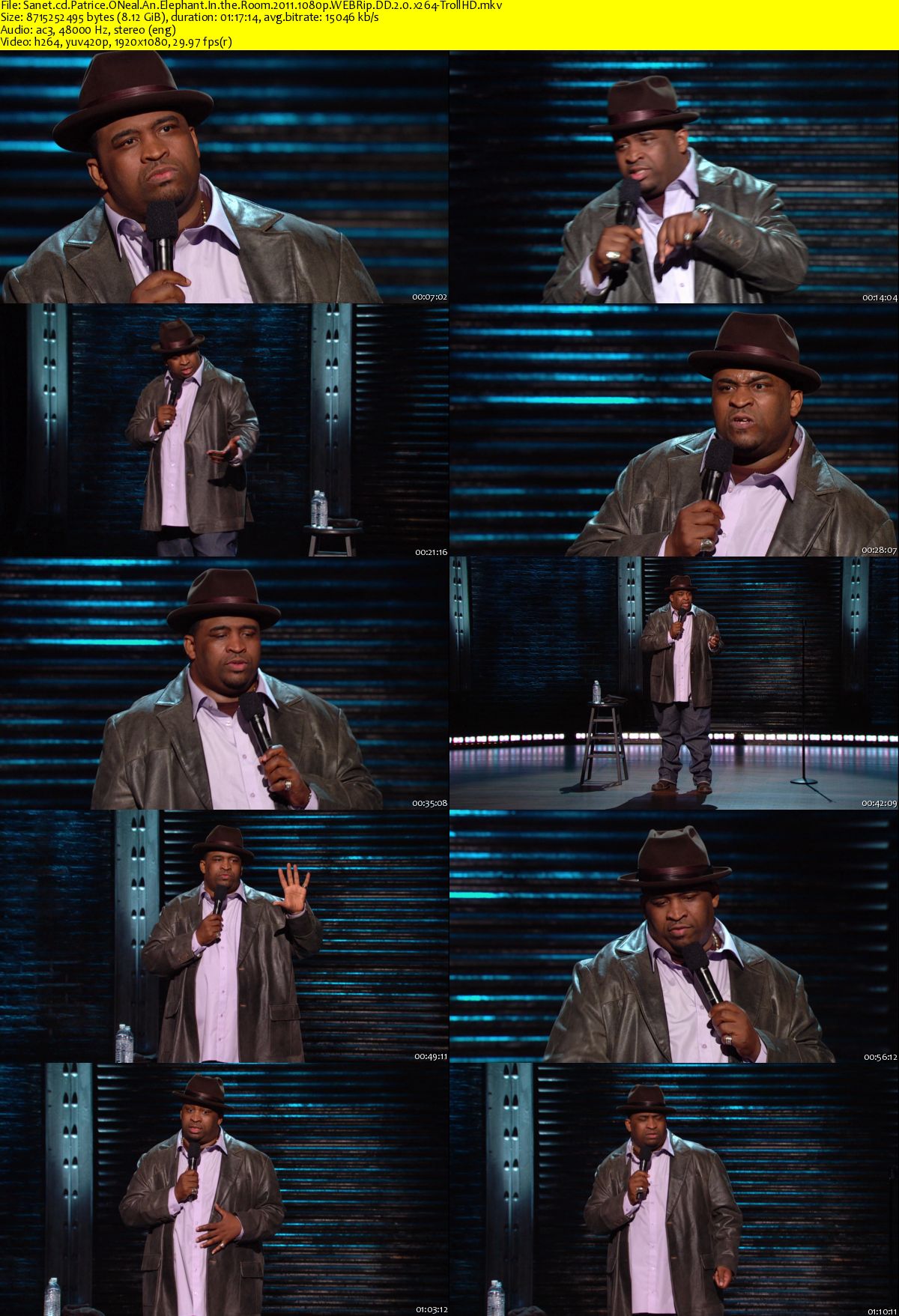 Download Patrice Oneal An Elephant In The Room 2011 1080p