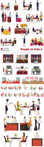Vectors - People in Cafe 2