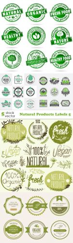 Vectors - Natural Products Labels 5