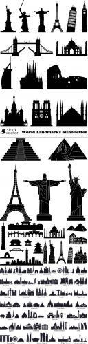 Vectors - World Landmarks Silhouettes