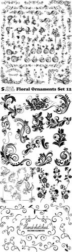 Vectors - Floral Ornaments Set 12