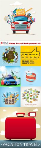 Vectors - Shiny Travel Backgrounds 18