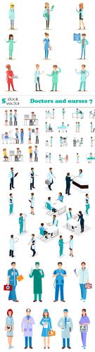 Vectors - Doctors and nurses 7