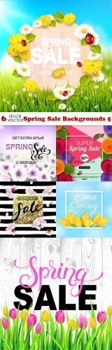 Vectors -- Spring Sale Backgrounds 5