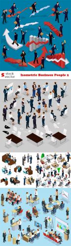 Vectors -- Isometric Business People 2