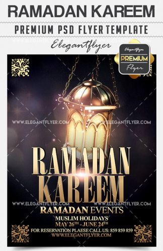 Ramadan Kareem Vol.2 – Flyer PSD Template + Facebook Cover