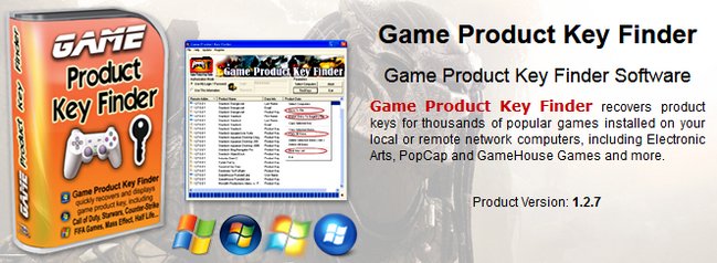Nsasoft Game Product Key Finder 1.2.7.0 + Portable