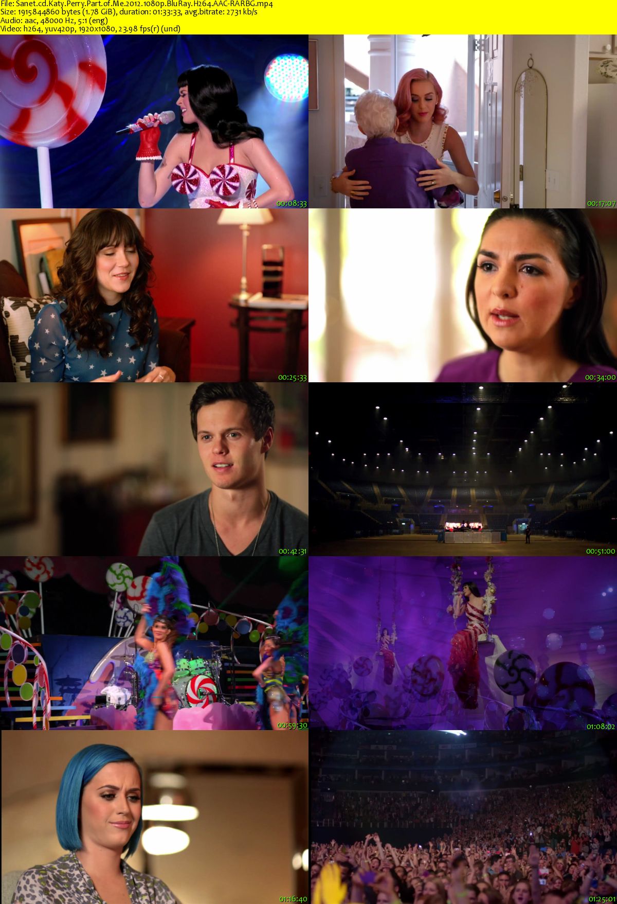 Katy Perry: Part of Me 2012 720p 1080p Bluray Free