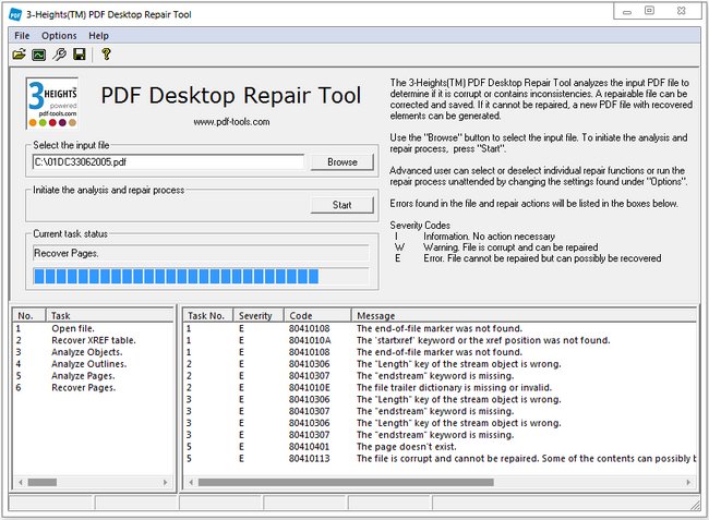 3-Heights PDF Desktop Analysis & Repair Tool 6.27.1.1 for mac instal free