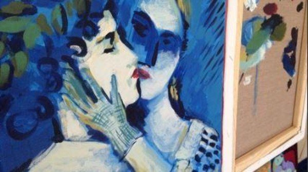 Paint 5 canvases in 5 days with acrylic