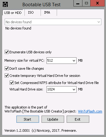 Bootable USB Test 1.2.0001 portable