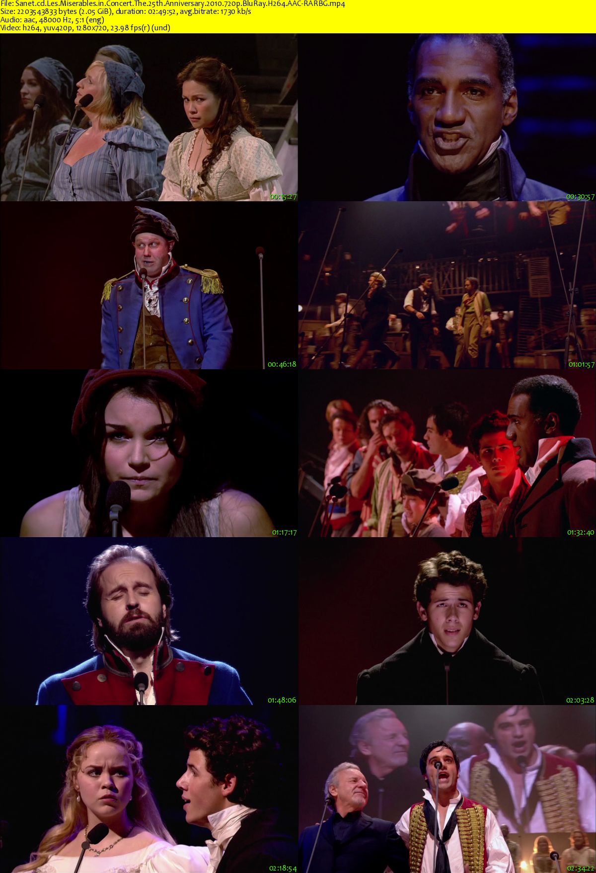 25th anniversary of les miserables