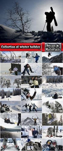 Collection of winter holiday holidays snow forest ski snowboard 25 HQ Jpeg