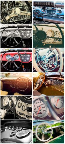 Dashboard of retro car - 12UHQ JPEG