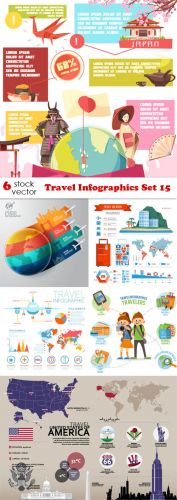Vectors -- Travel Infographics Set 15