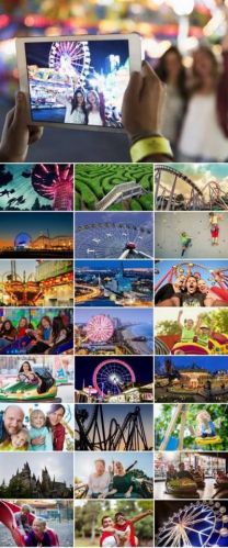 Collection of amusement park fun vacation holiday roller coaster 25 HQ Jpeh