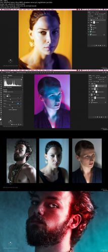 2/3 “Add Drama to Your Photos with Coloured Lighting in Photoshop”