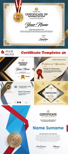 Vectors - Certificate Templates 40
