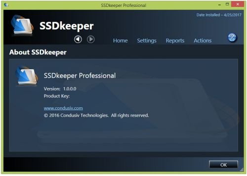 SSDkeeper Home / Professional / Server 1.0