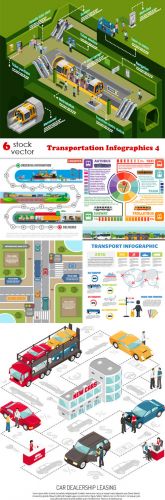 Vectors -- Transportation Infographics 4