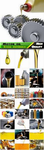Motor oil for automobile engine and gears Stock images
