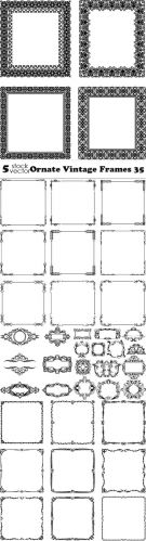 Vectors - Ornate Vintage Frames 35