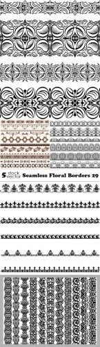Vectors -- Seamless Floral Borders 29