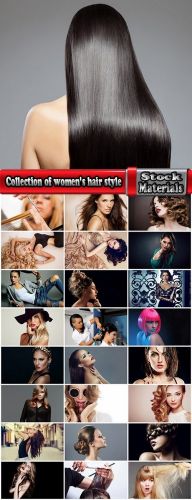 Collection of women's hair style curly hair make-colored hair 25 HQ Jpeg