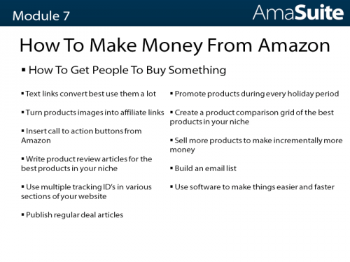 AmaSuite5 - Amazon Sellers and Affiliate Training Course