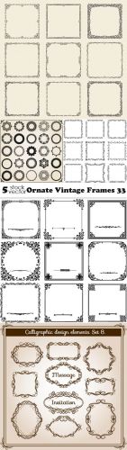 Vectors - Ornate Vintage Frames 33