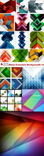 Vectors - Shiny Geometric Backgrounds 10