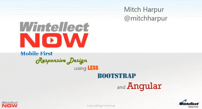 Mobile-First Responsive Design using LESS, Bootstrap, and Angular