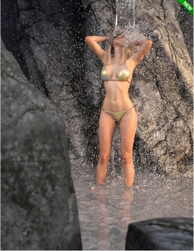 SY Rigged Waterfalls Iray 