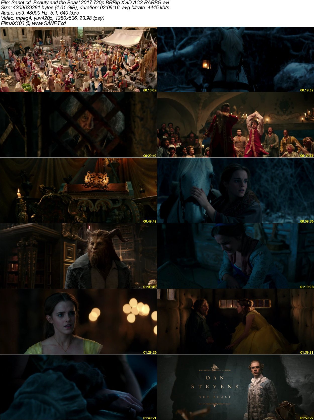Beauty and the Beast 2017 360p / 480p / 720p / 1080p