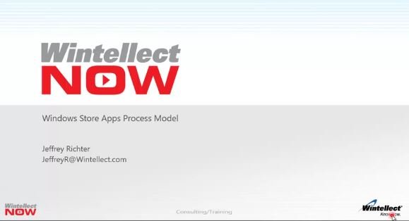 Windows Store Apps Process Model