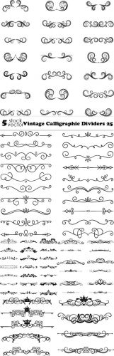 Vectors - Vintage Calligraphic Dividers 25