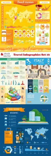 Vectors - Travel Infographics Set 16