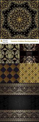 Vectors - Luxury Golden Backgrounds 3