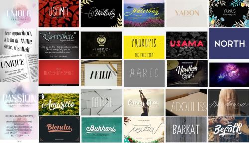 600+ Fonts Family Big Bundle (Multilangual) Pack 44