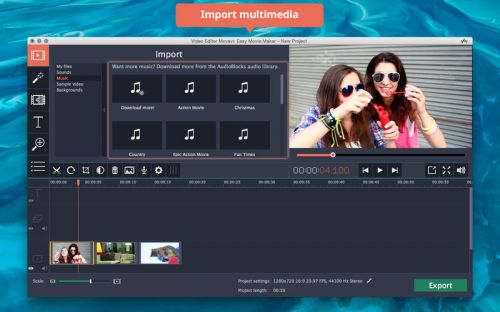 Movavi Video Editor v4.4 Multilingual MacOSX
