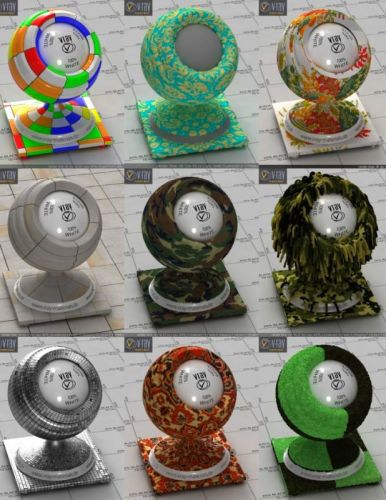 Vray 3D-materials 2017 (V-Ray, mat) - part 7
