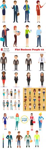Vectors -- Flat Business People 12