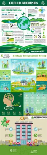 Vectors - Ecology Infographics Set 29