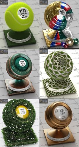 Vray 3D-materials 2017 (V-Ray / .mat) - part 1