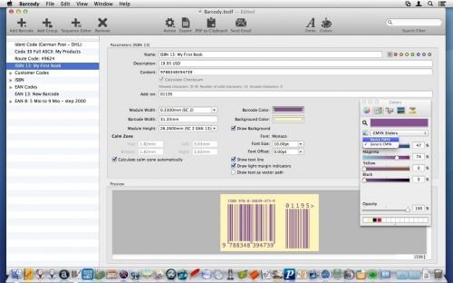 Barcody 3.11 MacOSX